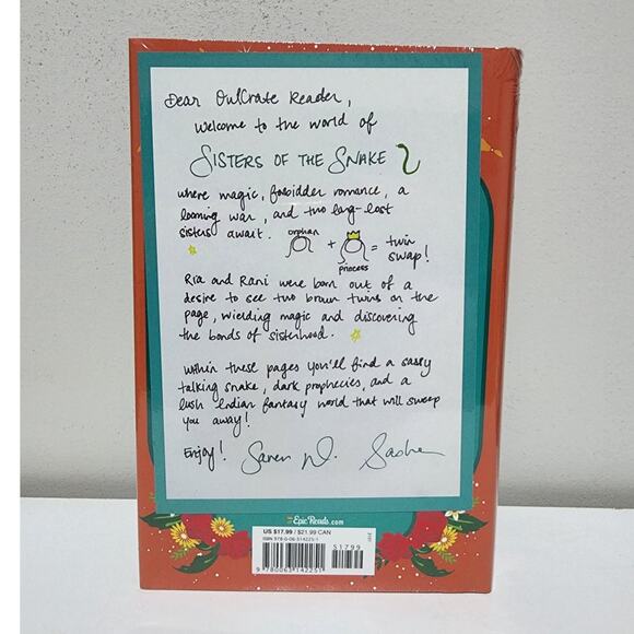 Owlcrate Sisters of the Snake Hardcover Exclusive Signed Edition Book - Picture 3 of 4